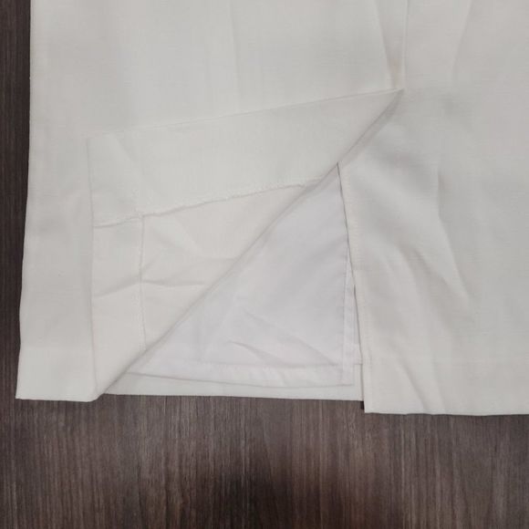 Vintage linen like pencil skirt with pockets, white - Picture 6 of 6